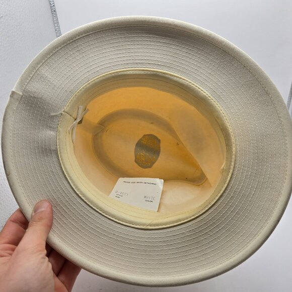 Dobbs Fifth Avenue New York White hat small 6 3/4-6 7/8 - Picture 3 of 6